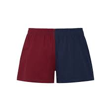 Hexby Claret/Blue Harlequin Shorts