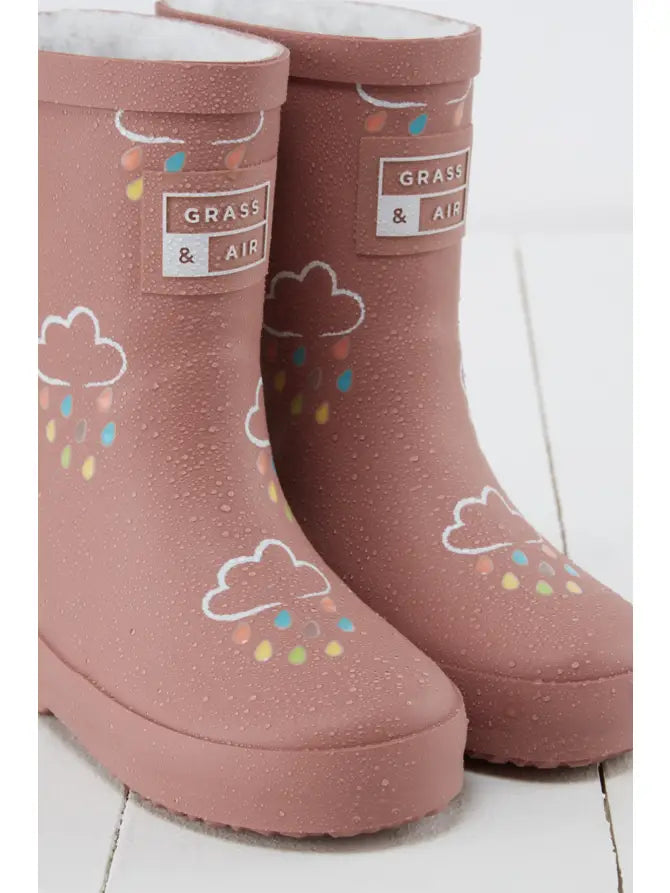 Kids Colour Changing Wellies - Rose