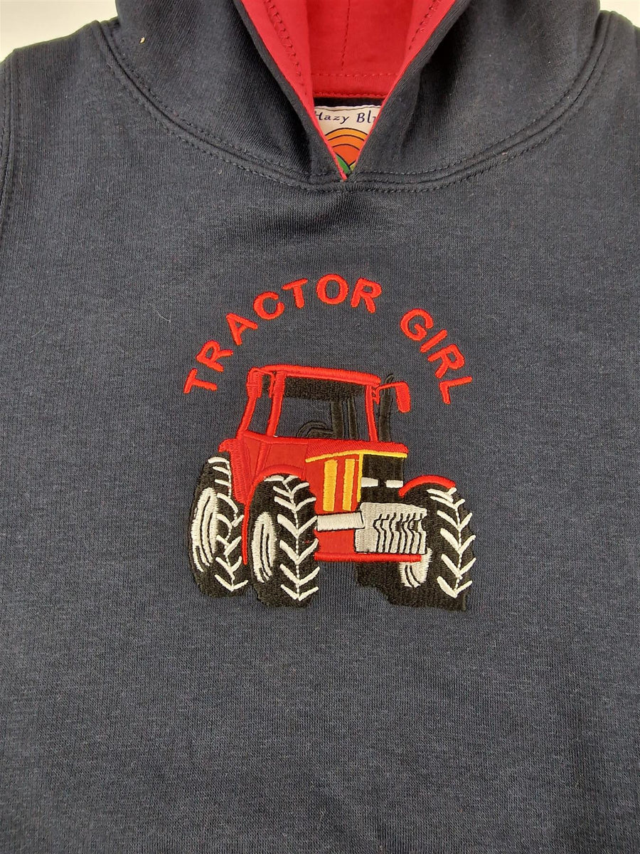 Kids -Tractor Girl Hoodie
