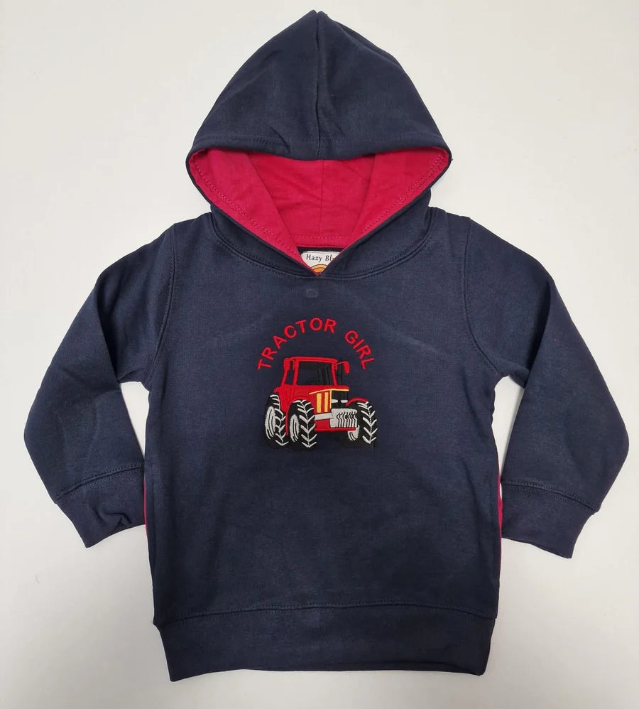 Kids -Tractor Girl Hoodie