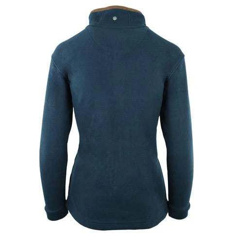 Woman's Full Sleeve Fleece Jacket in Navy