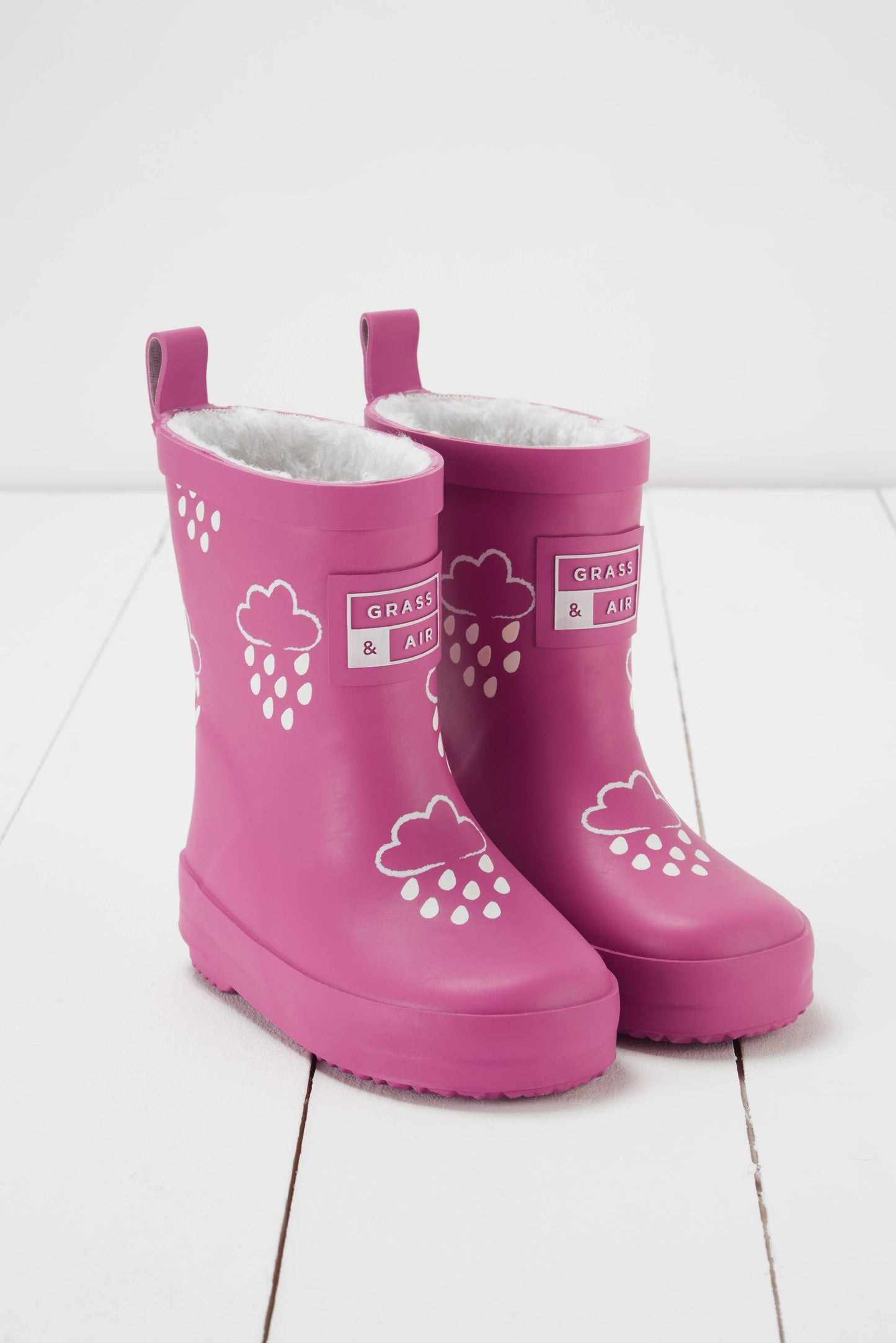 Orchid Pink Colour-Changing Kids Wellies: 4 infant