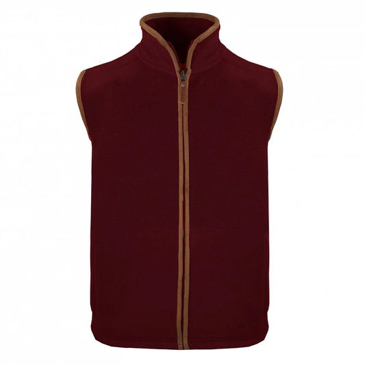 Men's Country Collection Fleece Gilet in Abuergine