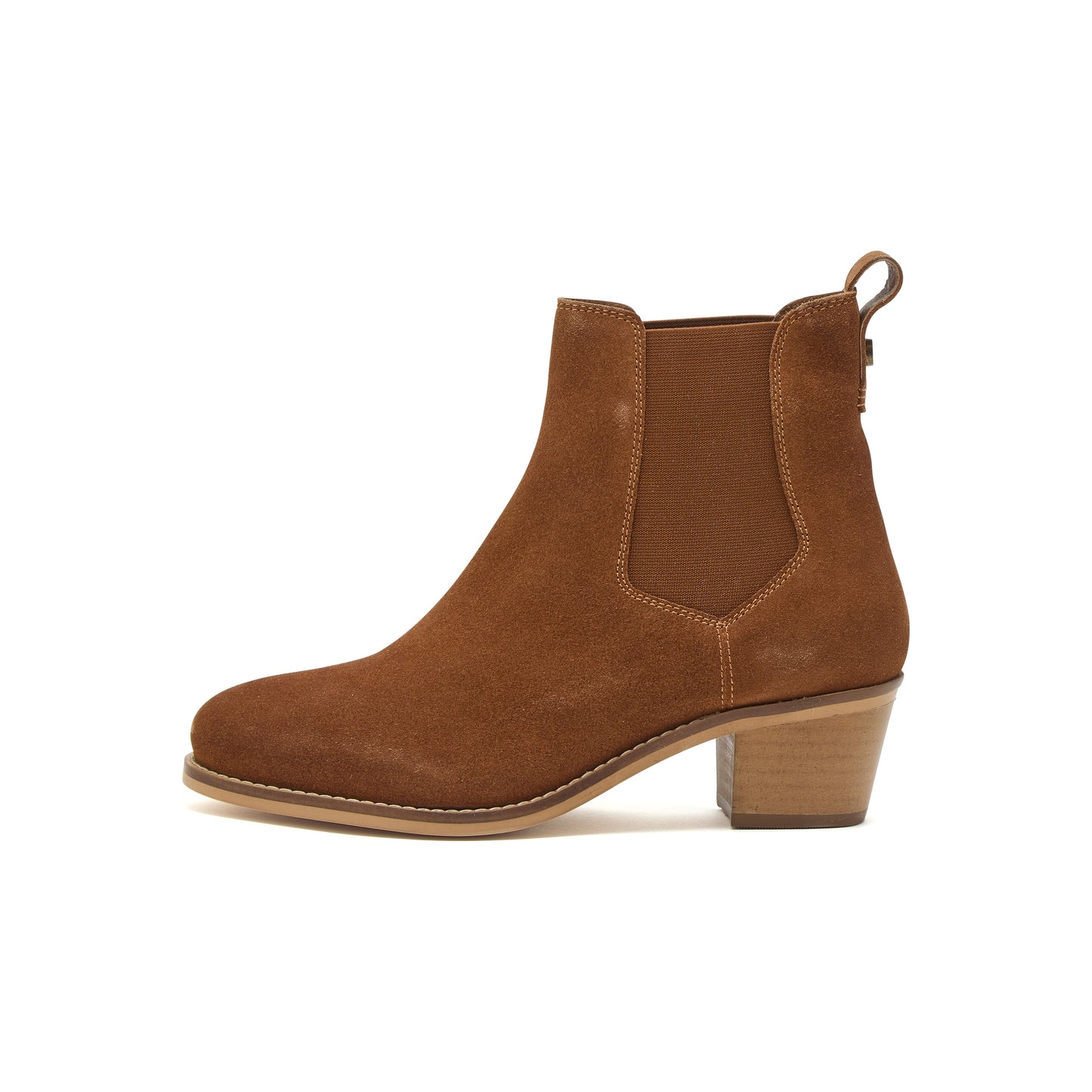 Chatham - Premium Suede Mid-Heel Chelsea Boots