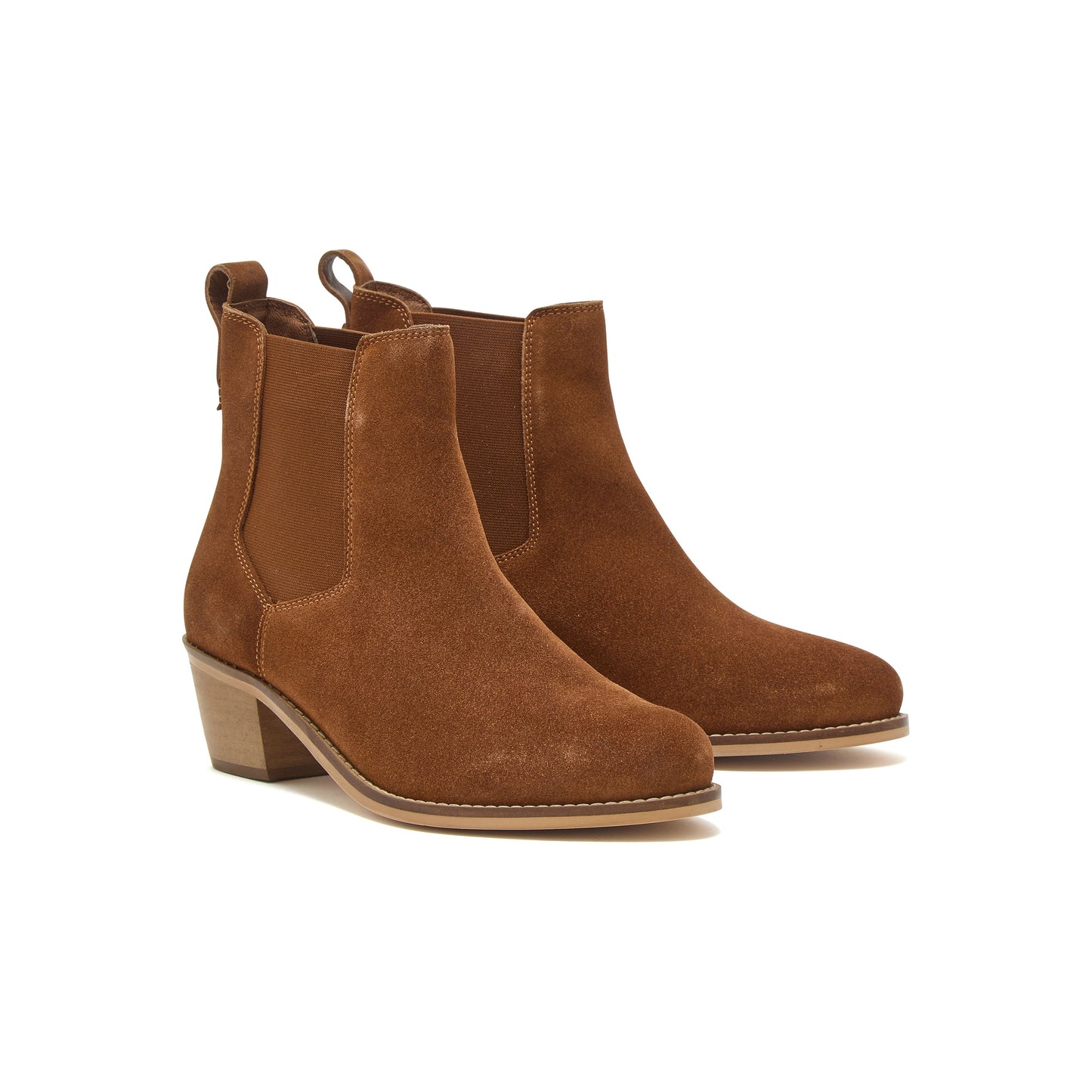 Chatham - Premium Suede Mid-Heel Chelsea Boots