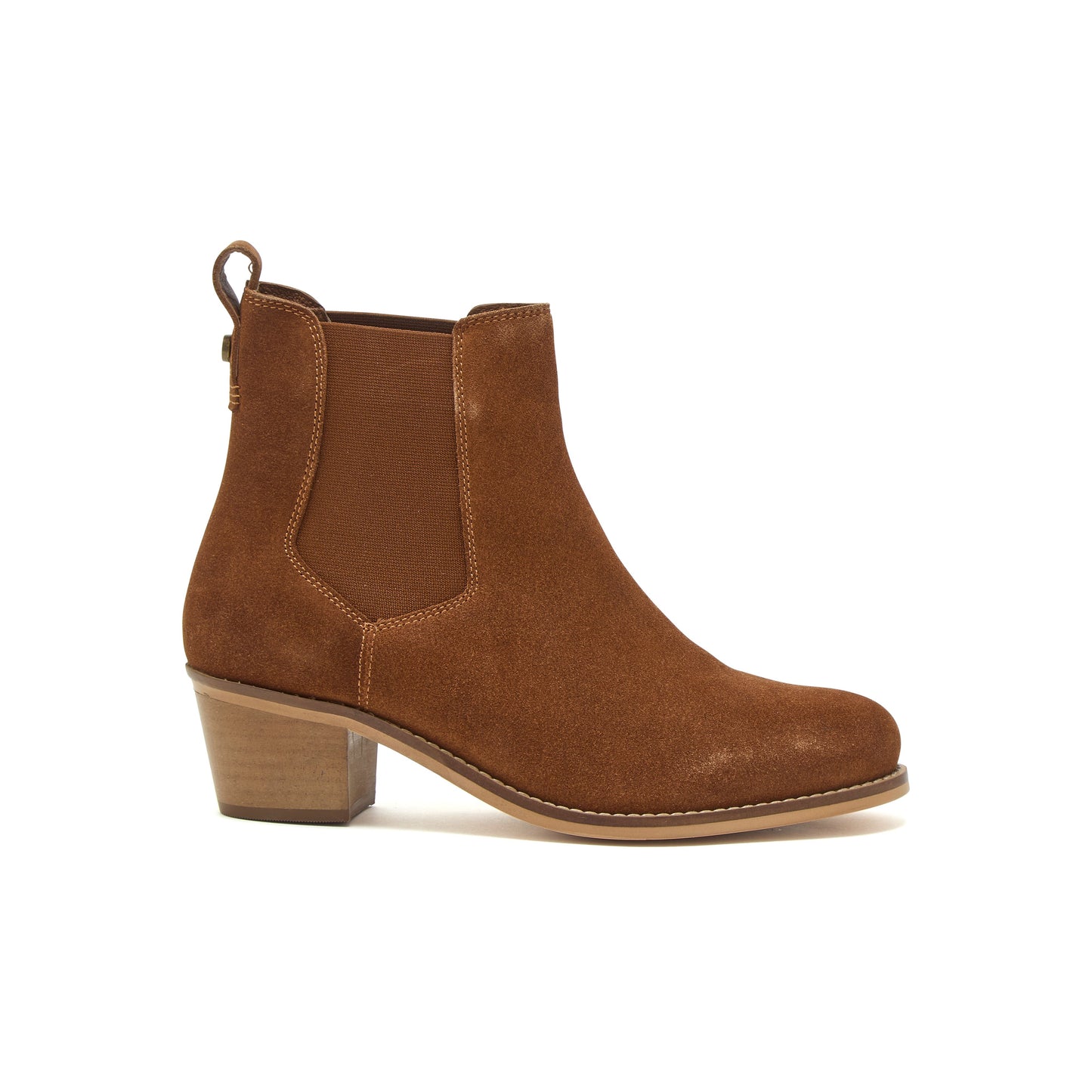 Chatham - Premium Suede Mid-Heel Chelsea Boots