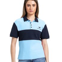 Cotswold Fox Polo Shirt in Cornflower Blue