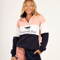 Cotswold Fox Cirencester Quarter Zip in Blush Pink