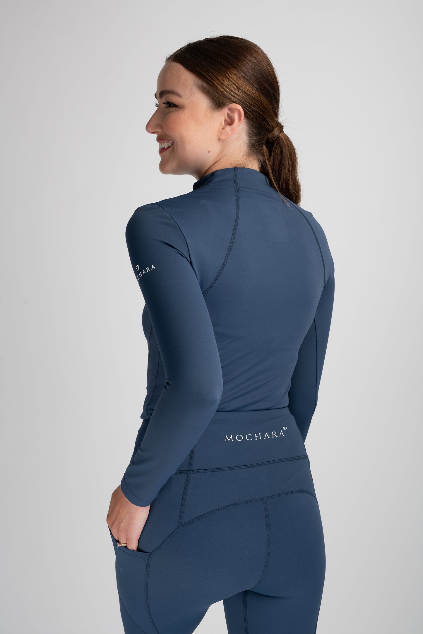 Mochara Technical Leggings in Indigo