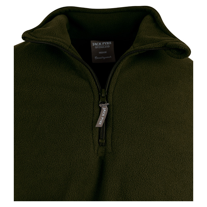 Jack Pyke - Fleece Quarter Zip in Olive Green