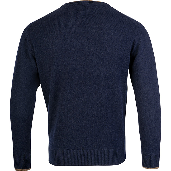 Jack Pyke Ashcombe 100% Lambswool Crewknit in Navy