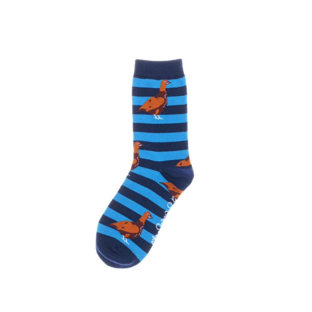 Navy & Blue Junior Grouse Socks