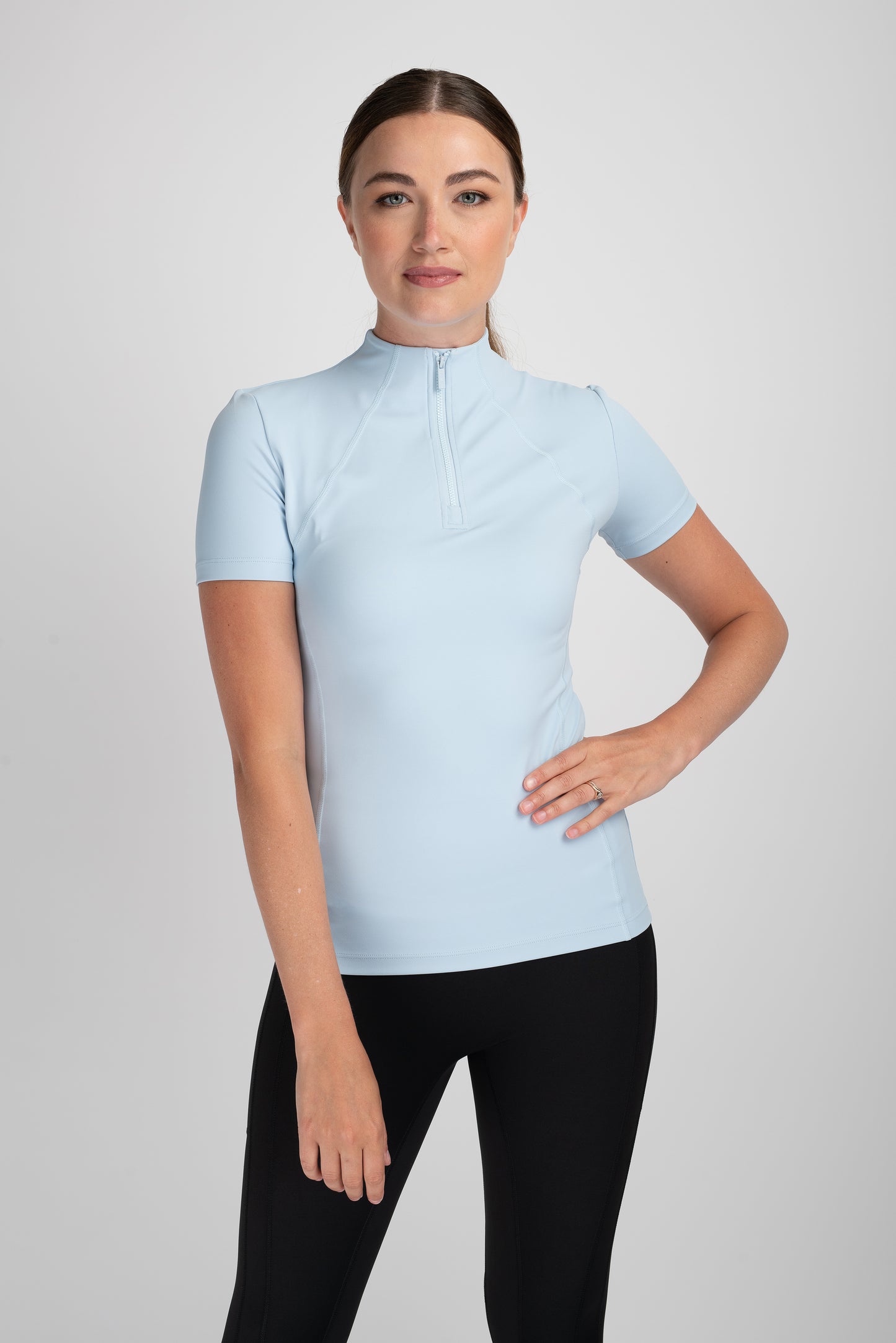 Mochara Short Sleeve Base Layer in Baby Blue