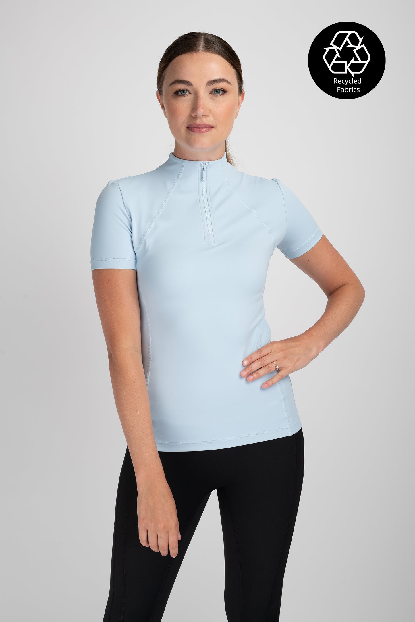 Mochara Short Sleeve Base Layer in Baby Blue