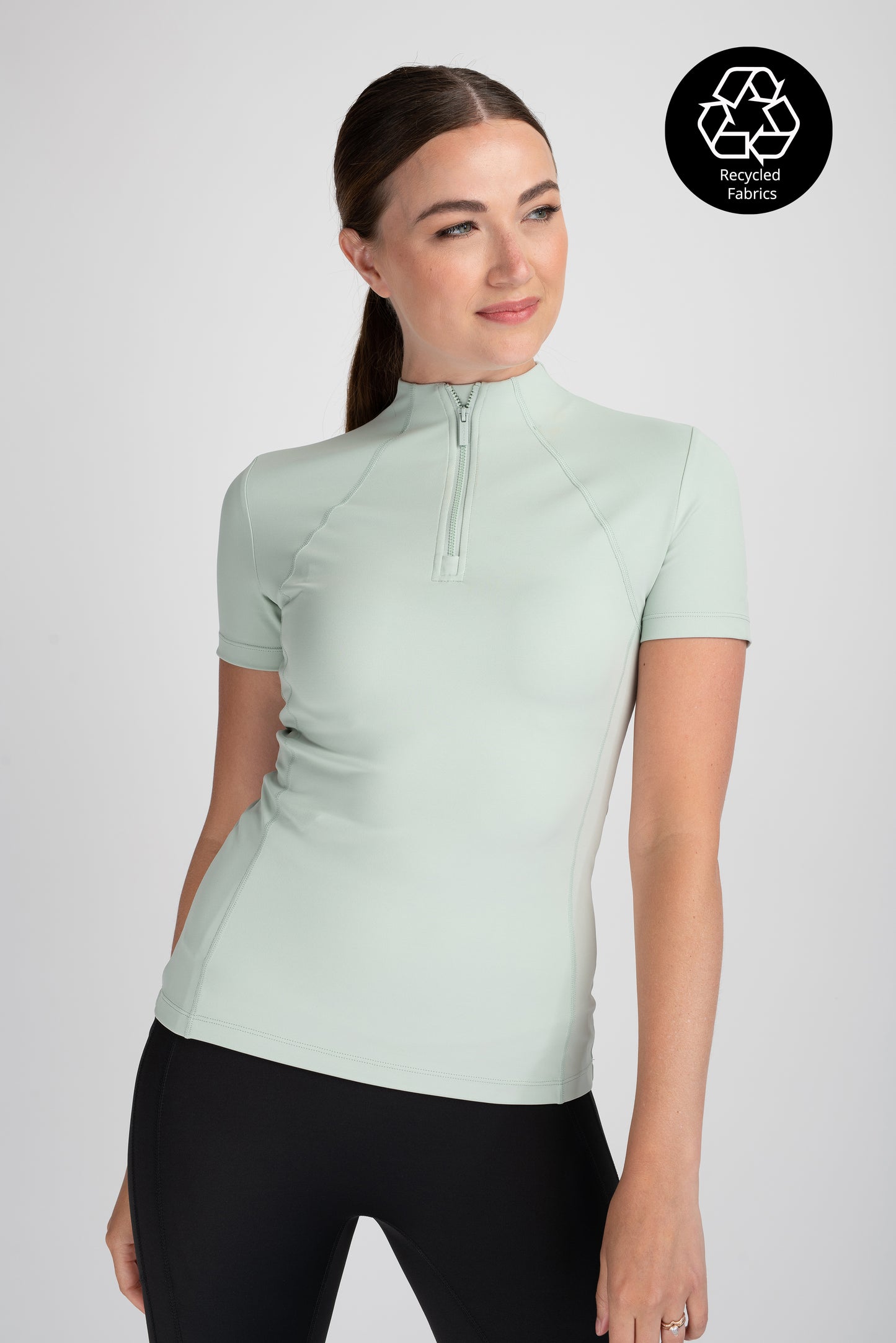 Mochara Short Sleeve Base layer in Sage