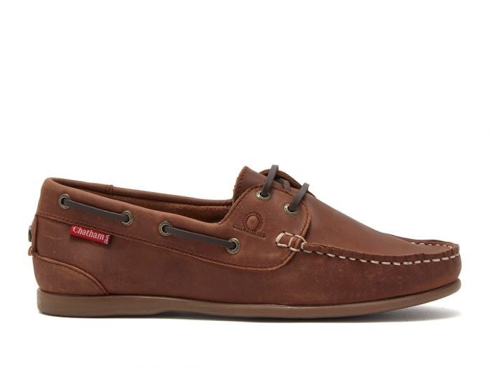 Chatham: Dark Tan Penang Deck Shoe