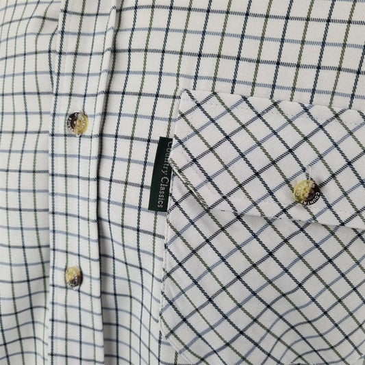 Mens Country Classic Shirt - Tattersall Blue