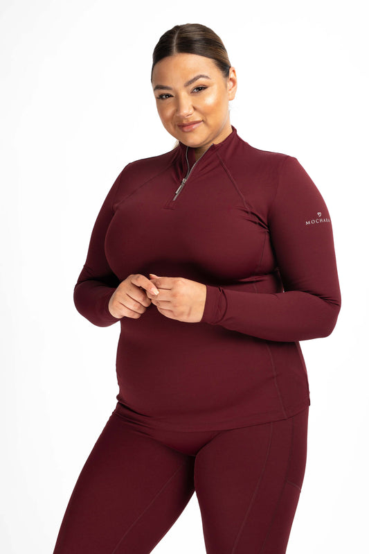 Mochara Technical Base Layer in Burgundy