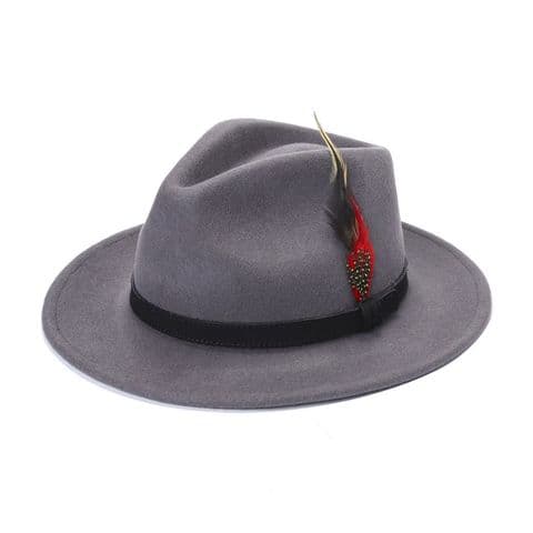 Feather Fedora Hat