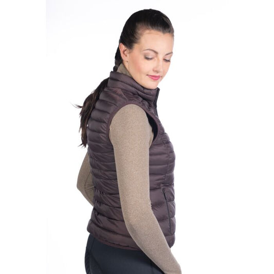 HKM Quilted Vest Lena Brown