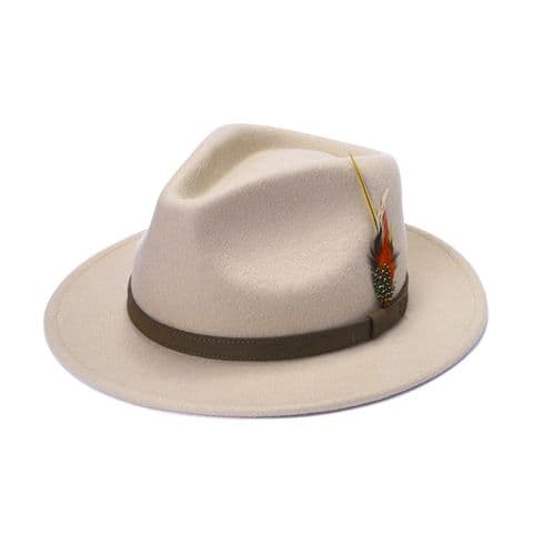 Feather Fedora Hat